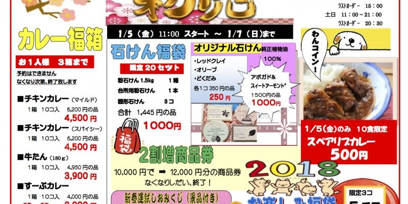 2018初売りチラシ