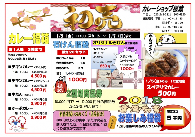 2018初売りﾁﾗｼ